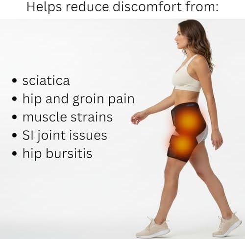 ROXOFIT Hip Brace for Sciatica Pain Relief, Thigh, Hamstring, Groin Pull - Compression Support Wrap Sleeve for Sciatic Nerve, SI Joint, Hip Bursitis, Pulled Muscles for Men, Women - Image 3