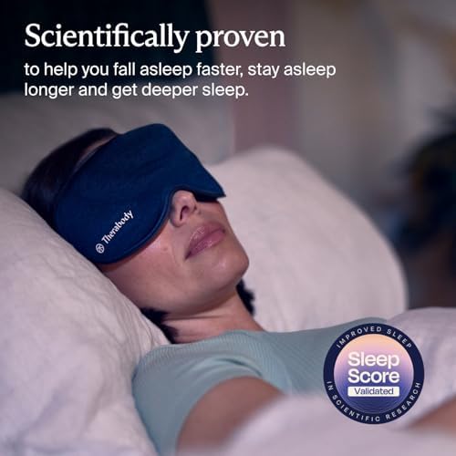 TheraGun Therabody Sleep Mask Ultra-Comfortable, 100% Blackout Sleep Eye Mask with Gentle Eye Massager Vibration for Stress Relief, Headache Relief & Self Care - Facial Massager for Women & Men - Image 2