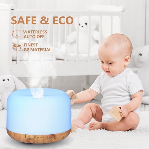 SACATR 500ml Aroma Diffuser for Home,with 36 Natural Essential Oils - Image 7