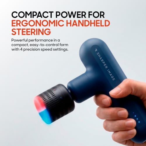 Sharper Image Powerboost Move Heat & Cold Mini Percussion Massage Gun - Image 5