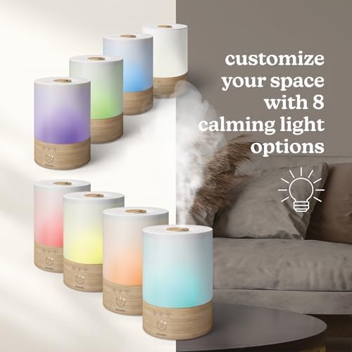 Homedics Cool Mist Ultrasonic Humidifier, 8-Colors Night Light - Image 5