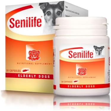 Senilife Cognitive Support Capsules for Senior Dogs, Brain Health & Cognitive Function Supplement, Supports Memory & Mental Alertness, 30 Capsules by Ceva