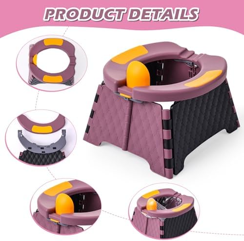 Travel Potty for Toddlers, Portable Foldable Toilet Training Seat - Image 3
