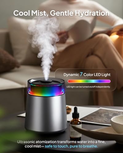 Livatro 7L Stainless Steel Cool Mist Humidifier for Bedroom & Large Room - Image 4