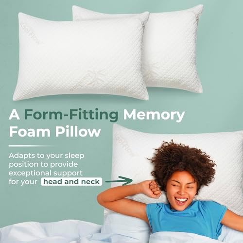 Snuggle-Pedic Shredded Memory Foam Pillow - The Original Cool Pillows for Side, Stomach & Back Sleepers - Sleep Support That Keeps Shape - College Dorm Room Essentials for Girls and Guys - King - Image 3