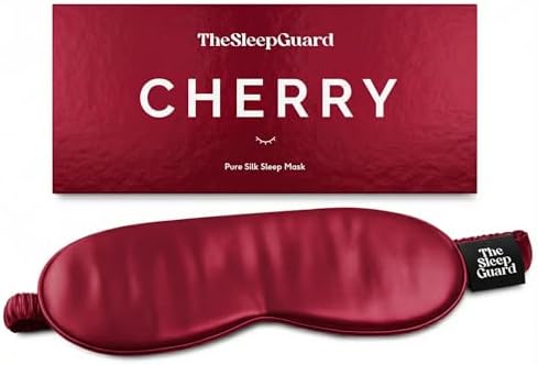 TheSleepGuard Pure Silk Sleep Mask [100% 6A Mulberry Silk, 22 Momme] Light Blocking Travel Essentials. Eye Masks for Sleeping. Black Oeko-Tex Blindfold. Eye Covers for Men & Women by TheSleepGuard