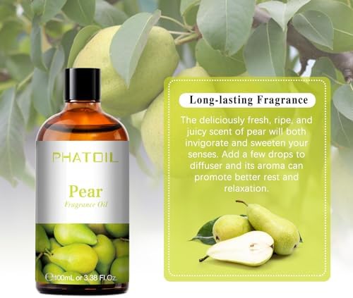 PHATOIL Pear Fragrance Oil for Diffuser Aromatherapy 3.38FL.OZ - Image 5
