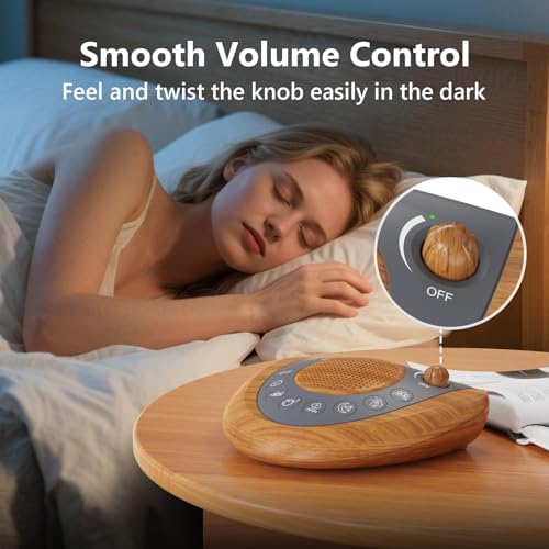 Mesqool Battery Powered White Noise Machine with 36 Soothing Sounds - Image 5