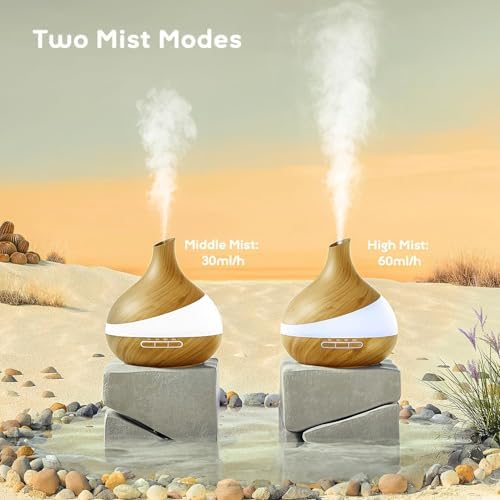 HJTHJT 500ML Essential Oil Diffuser for Home: 14 Color LED Humidifier - Image 6