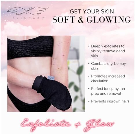 Original Premium Exfoliating Gloves for Body 2pc - Body Scrubber Exfoliator - Image 5