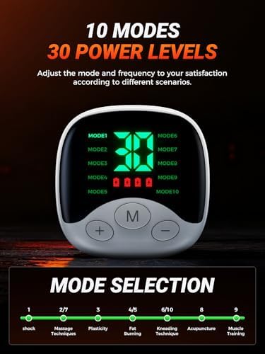 EMS Muscle Stimulator – Rechargeable Abs, Arms & Legs 3-Piece Set Trainer for Core Strength, Muscle Toning, and Workout Recovery – Wireless Body Stimulator for Men Women, Black - Image 2