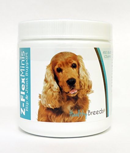 Healthy Breeds Cocker Spaniel Z-Flex Minis Hip and Joint Support Soft Chews 60 Count by HealthyBreeds