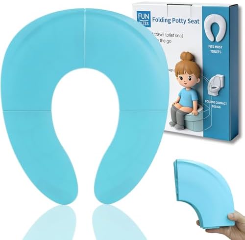 Funbliss Foldable Travel Potty Seat for Toddlers, Blue by Funbliss