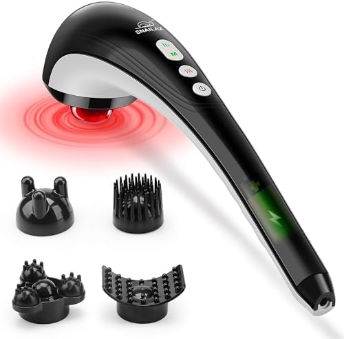 Snailax Cordless Handheld Back Massager - Rechargeable Percussion Massage with Heat, Deep Tissue Massager for Whole Body - Image 4