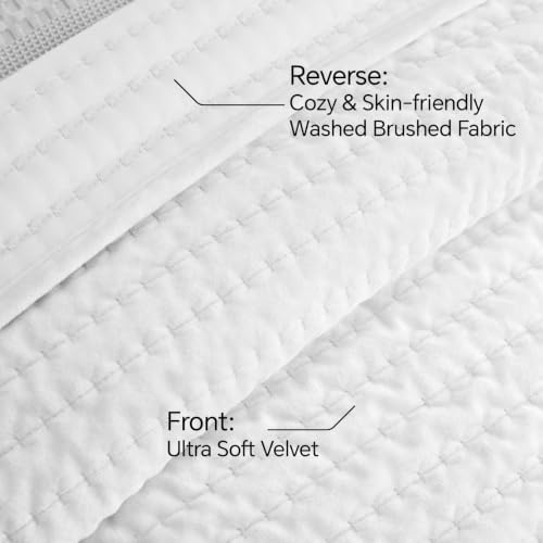 BEDELITE Velvet Quilt Set Queen Size, Luxury Velvet Comforter Bedding - Image 5