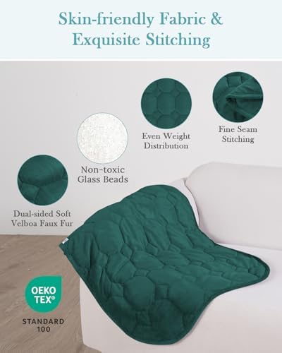 Topblan Weighted Lap Blanket Pad 7lbs for Adults, 29 x 24 Small for Travel - Image 3