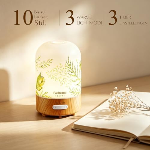 Essential Oil Diffuser, Hand Blown Glass Aromatherapy Diffuser for Home - Image 4