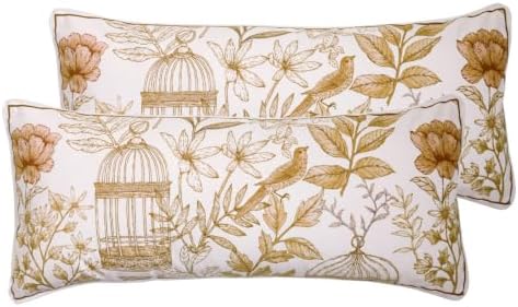 patdrea Designer Velvet Throw Pillow Cover,Set of 2,12"x28"-Aviary by patdrea