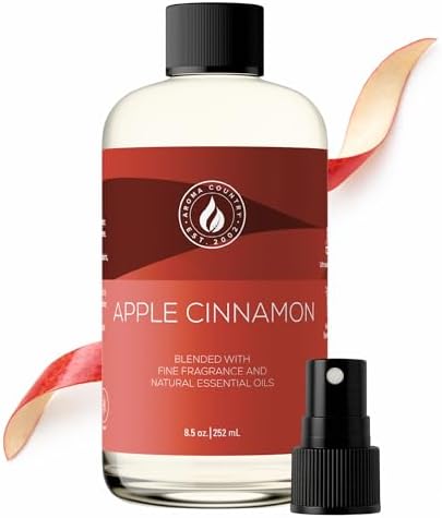 Aroma Country Apple Cinnamon Luxury Diffuser Oil Refill (8.5 Fl Oz) by AromaCountry