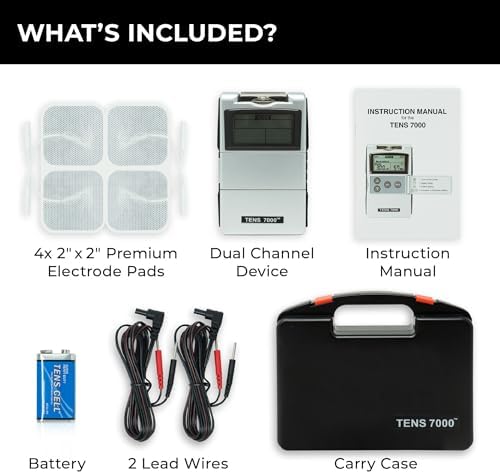 TENS 7000 Digital TENS Unit with Accessories - Muscle Stimulator Machine for Back Pain Relief, Sciatica, Neck, Nerve, Shoulder, Hip, Elbow, Muscle Pain Relief - Image 5