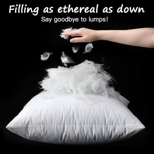 Artscope 20x20 Outdoor Pillow Inserts, Synthetic Down Waterproof Throw Pillow Inserts, Soft Decorative Outdoor Pillows for Couch Sofa Bed Patio Furniture - Image 2