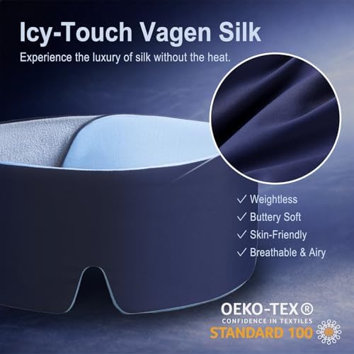 Sleep Mask, Blackout Eye Mask for Sleeping, Hypoallergenic - Image 4