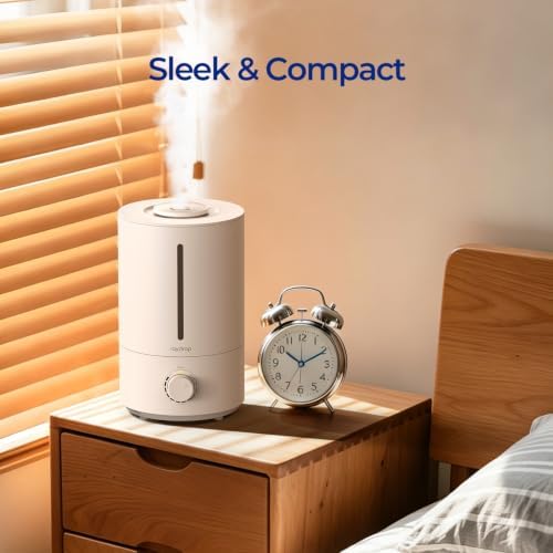 raydrop Cool Mist Humidifiers for Home Babies, 3.0 L Quiet and Top Fill Ultrasonic Humidifier for Bedroom, Auto Shut Off - Image 2