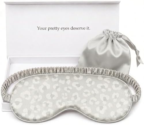 Silk Sleep Mask Light Blocking Luxury 100% Mulberry 22mm Silk Eye Mask Eye Cover Blindfold Ultra Soft Light & Comfy Anti Aging Skin Care with Travel Bag Gift Package by YanserSelection