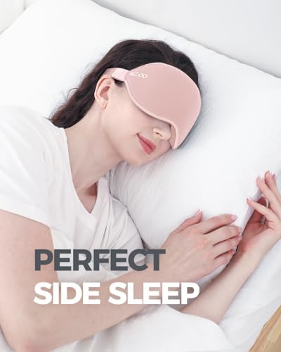 MZOO Luxury Sleep Mask, 3D Spacious for Long Lashes Blocking Light - Image 2