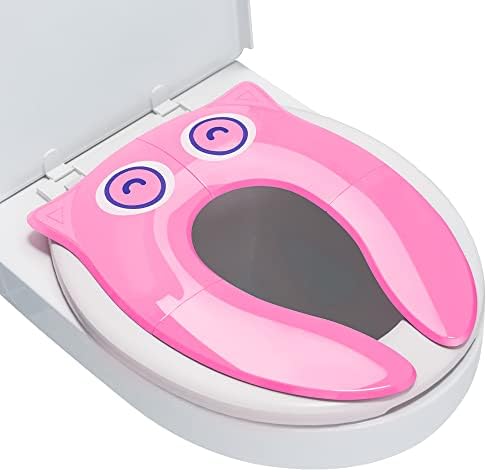 Maliton Foldable Travel Potty Training Seat for Toddlers, Pink Owl by Maliton