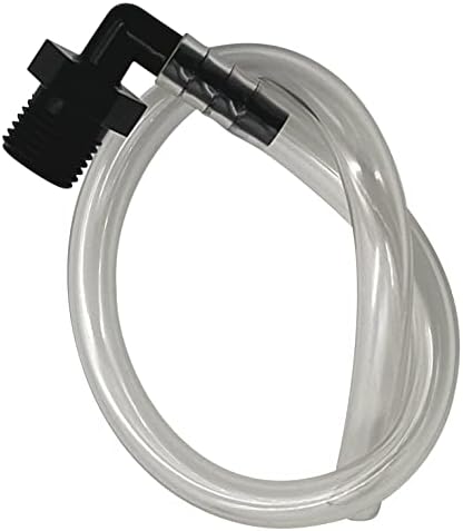 ResOne HBA‑100 Humidifier Bottle Adapter Tubing, 12", 5‑Pack – 9/16‑18 UNF Threaded Connector to Oxygen Source, Flexible Oxygen Humidifier Adapter Tube by ResOne