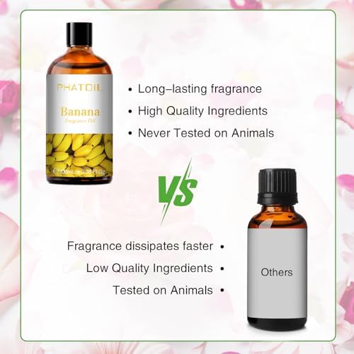 PHATOIL Banana Fragrance Oil for Diffuser Aromatherapy 3.38FL.OZ - Image 4