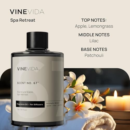 VINEVIDA [16 Fl Oz] Spa Retreat Fragrance Oil for Cold Air Diffusers - Essential Oils for Diffuser Oil Refill & Air Freshener Room Spray - Image 2