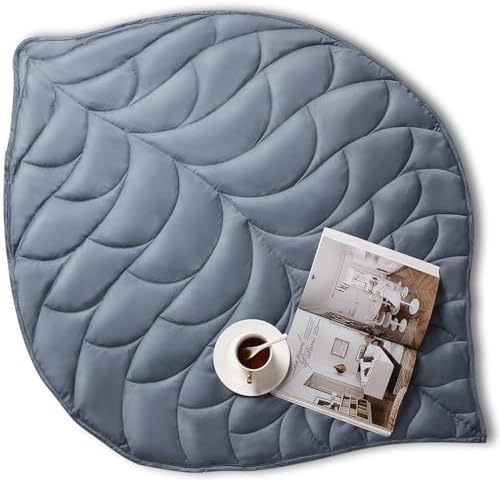 Kaisa Weighted Blanket for Adults(5 lbs, 23"x29"),Weighted Lap Blanket Machine Washable, Small Heavy Blankets with Glass Beads for Home Sleep &Travel,Grey by Kaisa