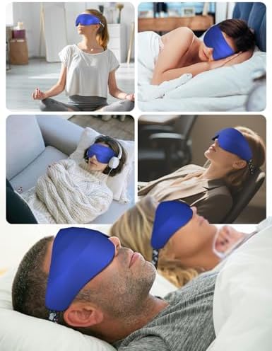 Sleep Mask for Side Sleeper Women Men, EVA BELLE Eye Mask for Sleeping Light Blocking, 3D Sleeping Mask Blackout, Soft Breathable Eye Shade Cover with Adjustable Elastic Strap for Travel Home Nap Rest - Image 7