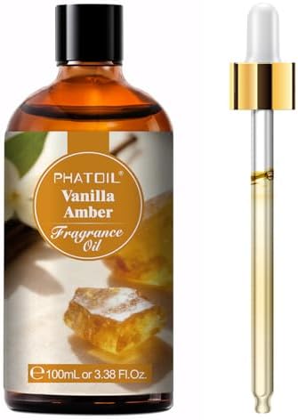 PHATOIL Vanilla Amber Fragrance Oil for Diffuser Aromatherapy 3.38FL.OZ by PHATOIL