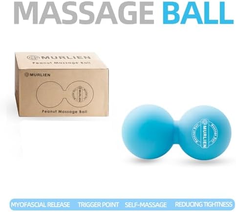 Peanut Massage Ball, Double Lacrosse Ball for Myofascial Release, Trigger Point Therapy, Muscle Relief, Acupoint Massage, Alleviating Neck, Shoulder, Back, Legs, or Muscle Tension - Blue - Image 5
