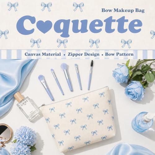 Gift Baskets for Women 9pcs Coquette Bow Birthday Gifts for Teen Girls Blue Cherry Stripe Gift Box Glass Cup Trendy Self Care Spa Stuff for Her Sister Friend Mom Perfect for Sweet 16 18th 21st Bday - Image 6