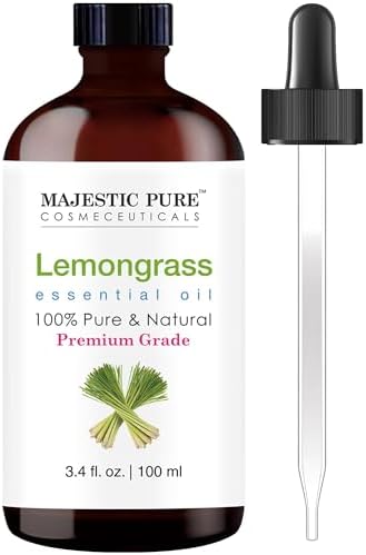 Majestic Pure Lemongrass Essential Oil for Diffuser - 3.4 Fl Oz by BeautyandPersonalCare