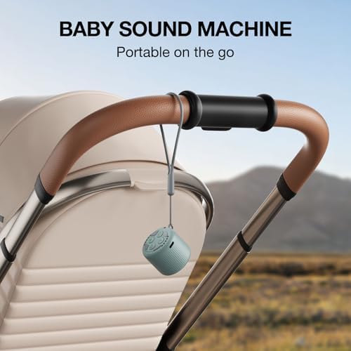 White Noise Machine Baby Portable Sound Machine,LEICEX Travel Sound Machine,15 Non-Looping Sound Timer and Memory Play, Mini White Noise Machine for Sleeping Office Travel （Slate） - Image 5