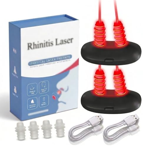 Red Light Nasal Therapy for Daily Wellness, Portable USB-Rechargeable 2Pcs by Unknown
