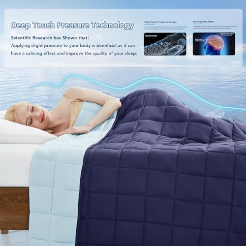 Topcee Weighted Blanket for Adults (15 lbs, 60" x 80") Queen Size Soft Cooling Heavy Blanket Sleeping, Apply to 130-160 lbs Body, Thick Breathable Blanket with Glass Bead, Easy Care - Image 4