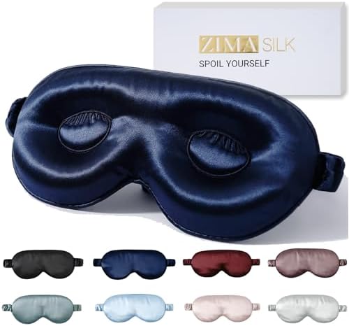ZIMASILK Adjustable 22 Momme 100% Pure Mulberry Silk Sleep Mask by ZIMASILK