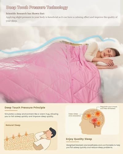 L'AGRATY King Size Weighted Blanket for Adults 20lbs, 88"x104" Cooling - Image 4