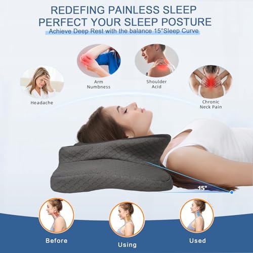 Pain Relief Cervical Pillow for Neck Support, Adjustable Ergonomic Pillow - Image 2