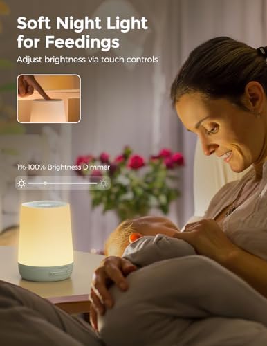 Momcozy Smart White Noise Machine for Baby Sleeping with Night Light, Green - Image 3