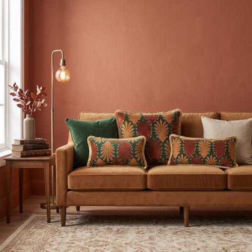patdrea Designer Velvet Throw Pillow Cover,Set of 2,12"x28"-OldlegendA - Image 3