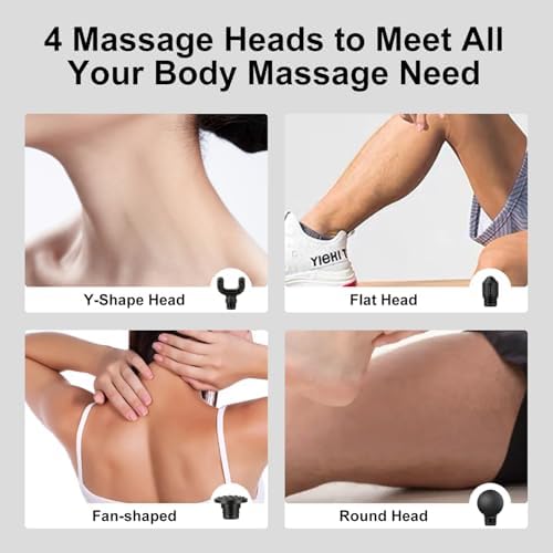 Neck Massage, Mini Massage Gun, Compact Sports Massager, Percussion Deep Tissues Muscle Massager, Portable Handheld Massager for Office, Home,Salon, Travel, Gift - Image 6