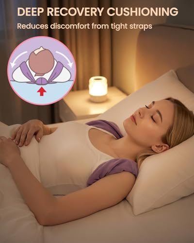 RNEMP® Sleep Upper Back Posture Corrector for Women, Ultra-Soft Lavender Back Brace for Sleeping, Lightweight & Airy, for All Night Spine Alignment & Morning Relief (Lavender Purple) - Image 4