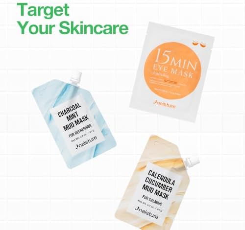 Naisture 15 Min Rescue Me Kit Skincare Gift Set for Skincare Lovers– All-in-One Bundle with Face, Eye, & Mud Masks, Complete Self-Care Kit (6 pcs) - Image 3